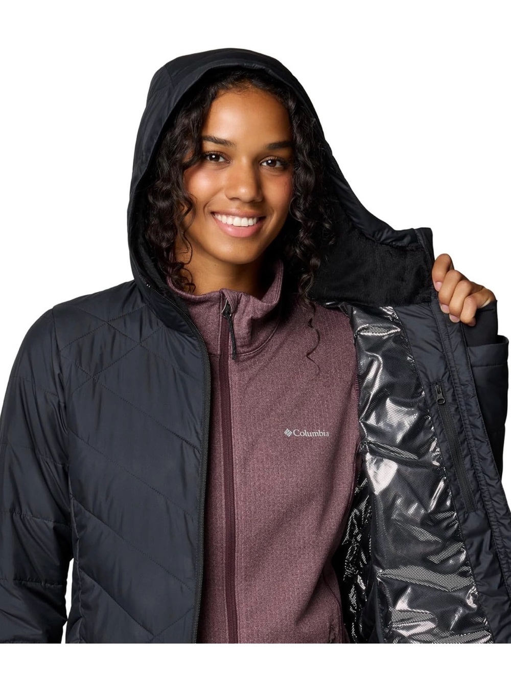 Columbia Womens Heavenly Long Hooded Jacket M